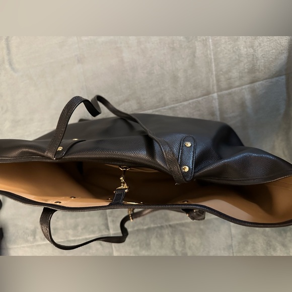 COACH - Cross-grain black leather city tote - Picture 7 of 7